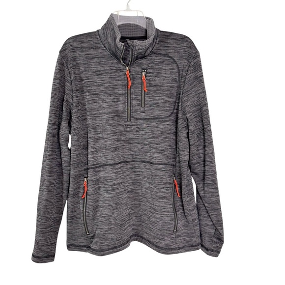 Cloudveil Men’s Fleece Lined Quarter Zip Pullover Gray Black Heather Size M - Picture 10 of 11